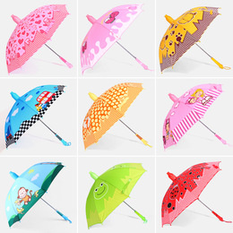正品蓝蚂蚁 可爱卡通儿童雨伞小学生宝宝雨伞创意长柄自动儿童伞