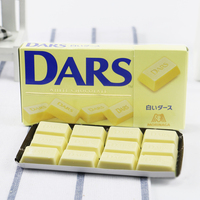 日本进口零食品 森永DARS牛奶白巧克力12粒42g 包装精致口感丝滑