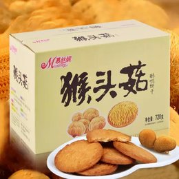 慕丝妮  猴头菇酥性饼干  720g 健康养胃