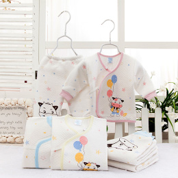 包邮 婴儿长袖睡衣新生儿衣服儿童秋装套装 纯棉0到1岁男宝宝春装