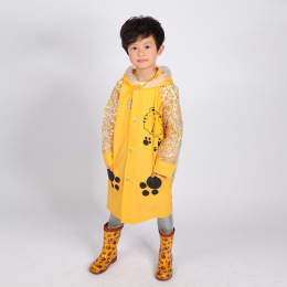 厂家直销韩版可爱卡通造型儿童雨衣宝宝雨披带充气帽檐男女童雨衣