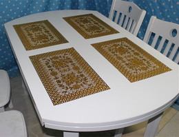欧式烫金餐垫装饰垫桌布餐桌布茶几布耐用高档餐垫防烫30*45cm