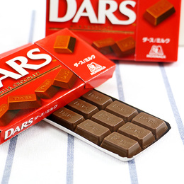 日本进口零食 Morinaga森永 DARS牛奶巧克力 12粒42g红盒