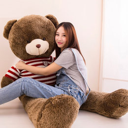 大号棕色泰迪熊毛绒玩具可爱毛衣熊公仔女生大抱抱熊宝宝生日礼物