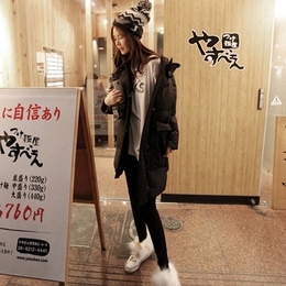 2015韩版冬装新款加厚保暖宽松显瘦羽绒棉服时尚中长款学生棉衣女