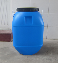 食品级50L升100斤塑料储水桶蓝色方形堆码化工桶带内盖带水龙头