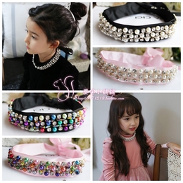 韩国儿童配饰假领子 中领衣服搭配必备项链 气质手工钉珠围领
