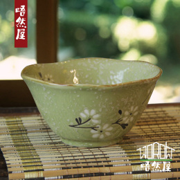 梨花陶瓷碗日式餐具手绘陶瓷碗米饭碗 汤碗 陶瓷小花盆 釉下彩