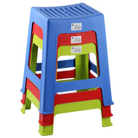 创意加厚防滑塑料椅子凳子 家用成人大号长方凳高凳浴室凳餐桌凳