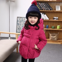 童装冬装女童棉衣外套中长款加厚2015新款儿童冬季韩国女宝宝棉袄