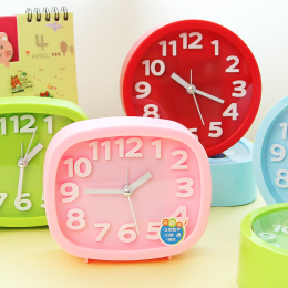 韩国创意静音小闹钟时尚个性懒人学生儿童闹表卧室床头电子时钟表