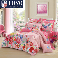 LOVO罗莱公司出品 床上用品 全纯棉磨毛床单四件套 菲奥娜/莫妮卡