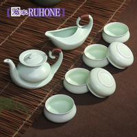 定窑复古茶具特价包邮红茶绿茶6人茶具陶瓷泡茶器铁观音台湾茶具