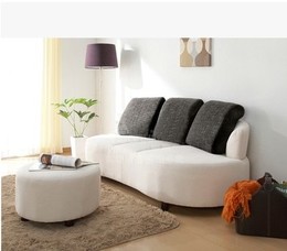 好再来 沙发 创意休闲 懒人 三人 韩式现代 小户型家具 布艺沙发