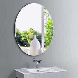 特价处理椭圆镜子浴室镜壁挂镜卫生间镜梳妆台镜黏贴无框镜洗手镜