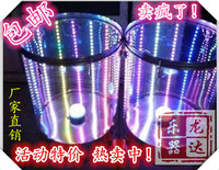 厂家直销 包邮双灯水鼓 演出水鼓 声控七彩水鼓 LED水鼓 激光水鼓