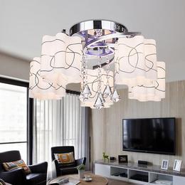 简约卧室灯 温馨LED创意吸顶灯欧式客厅灯具大气现代餐厅水晶吊灯