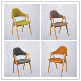 纯实木餐椅时尚布艺设计水曲柳白蜡木书桌椅休闲椅子可定仿木爆款