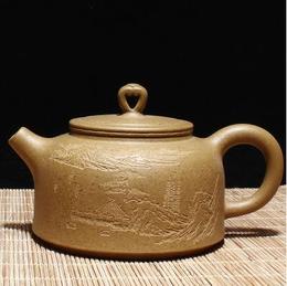 宜兴名家紫砂壶纯全手工正品特价 原矿黄金段泥 心灯壶 茶壶 茶具