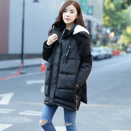 新款韩版冬装羽绒棉服女军工棉衣中长款加厚连帽大码外套保暖大衣