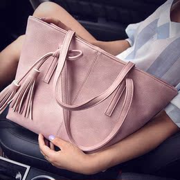 包包2016新款时尚女包日韩版潮简约大容量手提包休闲单肩包大包