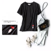日本进口天竺棉 趣味设计 雨点款 立体胶印短袖T恤 MZCTX038