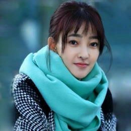 两生花秋冬季韩版长款纯色围巾 女 学生加厚男女通用超大羊绒披肩