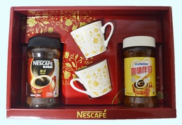 Nestle雀巢咖啡醇品礼盒装大号（200g咖啡+400g伴侣） 正品包邮