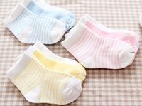 W40全棉精梳棉 宝宝袜 纯棉新生儿袜子 婴儿袜 四季袜薄棉0-6个月