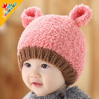 韩国婴儿宝宝帽子秋冬季6-12个月男女1-2-3-4岁儿童帽子围巾小孩