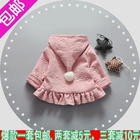 女童秋冬装韩版新款女宝宝加厚外套开衫卫衣服婴儿童装1-2-3-4岁