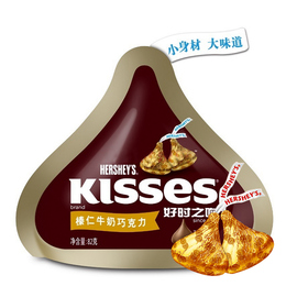 好时 kisses好时之吻 榛仁牛奶巧克力 小袋装82g 休闲零食品