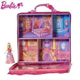 新品正品芭比娃娃与神秘之门之场景套装礼盒 儿童玩具女孩BLP48