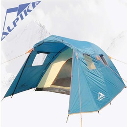 ALPIKA 4-5人一室一厅户外露营帐篷抗风防暴雨专业帐篷户外装备