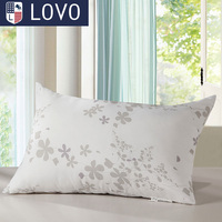lovo罗莱公司出品床品枕头枕芯 柔梦呵护枕一对 花色随机 两只装