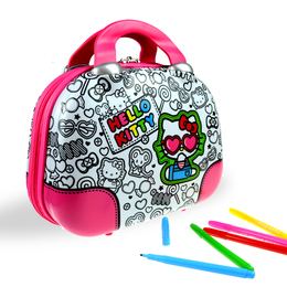 HelloKitty新款女童包包凯蒂猫时尚涂鸦拎包KT猫可爱小公主手提包