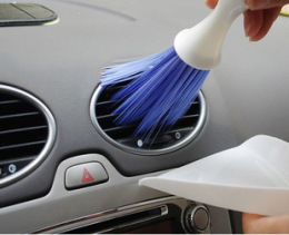 汽车护理美容用品 汽车出风口清洁刷 电脑刷 仪表刷 蓝色 天使刷