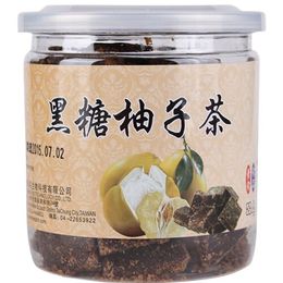 新品上市 正品绿赞黑糖柚子茶 台湾进口台湾馆黑糖  250g包邮