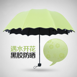 韩国晴雨两用创意折叠雨伞加固小清新学生遮阳女士三折伞防紫外线