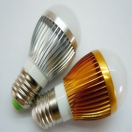 包邮E27 E14 LED调光灯泡螺口球泡高亮度节能3W 5W光源LED可调节