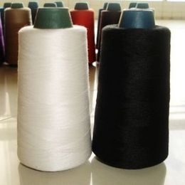 缝纫机缝纫线 3000码缝纫线 宝塔线涤纶线大卷线 黑色白色各一卷