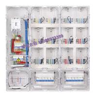 透明塑料电表箱单相十二表位 拼装结构 三相四线 预付费式