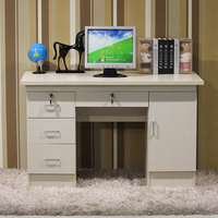 简易台式电脑桌家用办公桌写字桌书桌带锁带抽屉简约台式办公桌子