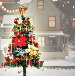 送88挂件圣诞树0.9m套餐 圣诞节装饰品 90cm高档加密圣诞树