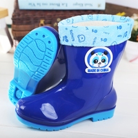 冬季儿童雨鞋男童女童学生防滑雨靴幼儿宝宝水鞋加绒保暖小孩胶鞋