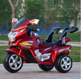 新款儿童电动摩托车儿童电动车大号电动车包邮特价加大加宽电动车