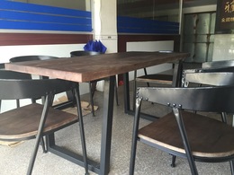 实木餐桌 铁艺 餐饮家具 美式办公桌 会议桌 书桌 电脑桌loft复古