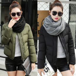 短款棉衣女2016冬季新款韩版加厚连帽袄子时尚气质保暖棉服女士潮