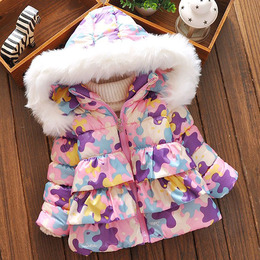 新款0冬装1女婴儿童装棉衣加厚2女宝宝外套3-4岁韩版女童冬季棉袄