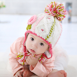 秋冬新款糖果彩色锥形儿童帽 女  宝宝保暖必备 可爱漂亮 雷锋帽